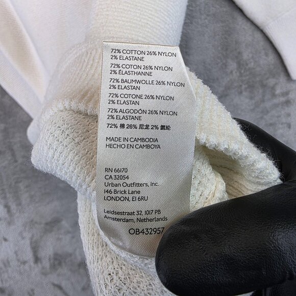 Free People Sweater Womens XS White Ottoman Slouchy Tunic Cowl Neck OB432957 - Picture 11 of 14